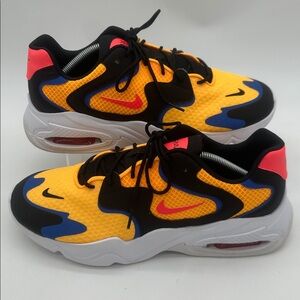 Nike Men’s Athletic Shoes Yellow Black Blue Pink Accents